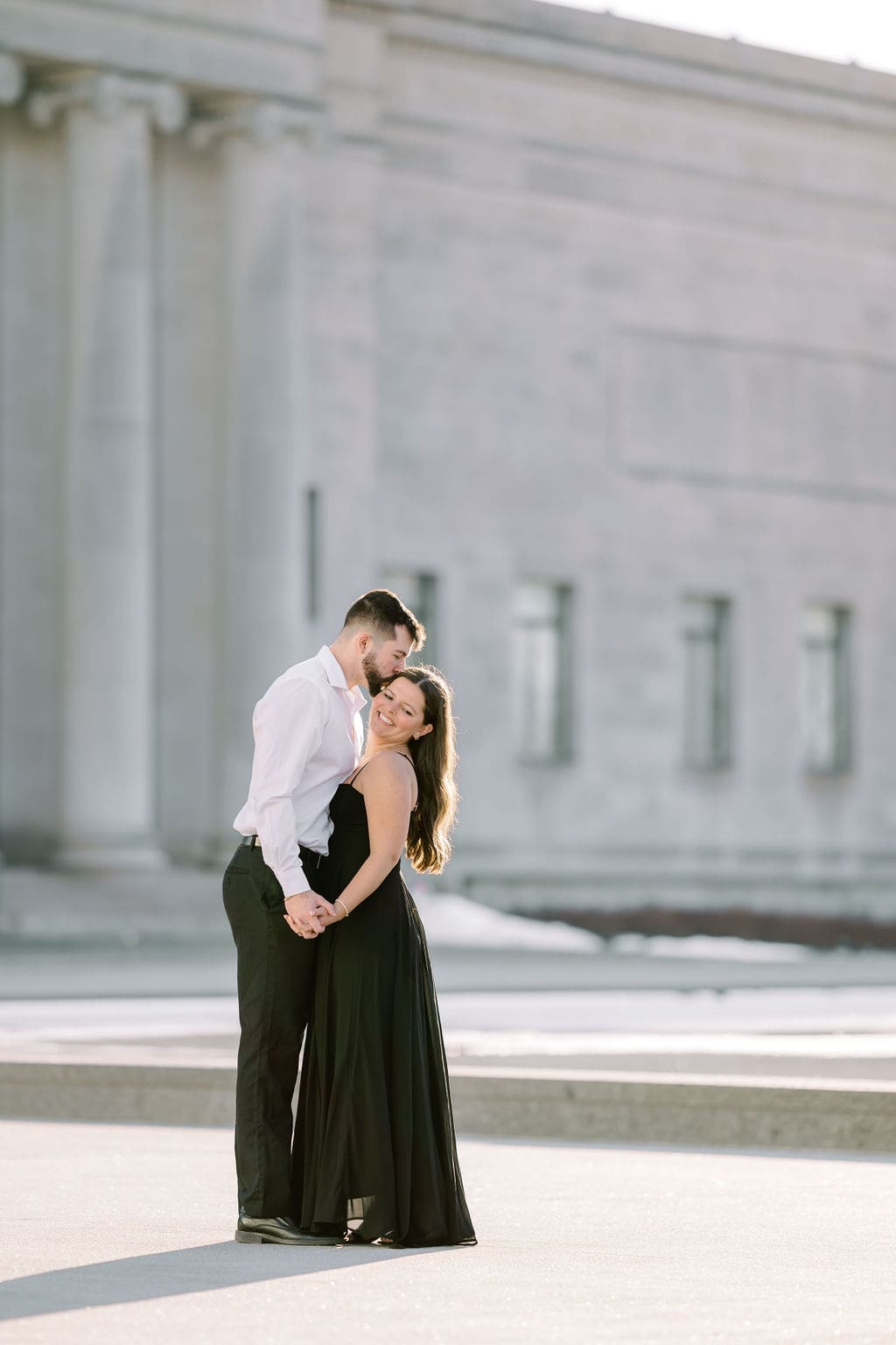 Modern Downtown Kansas City Engagement Photos