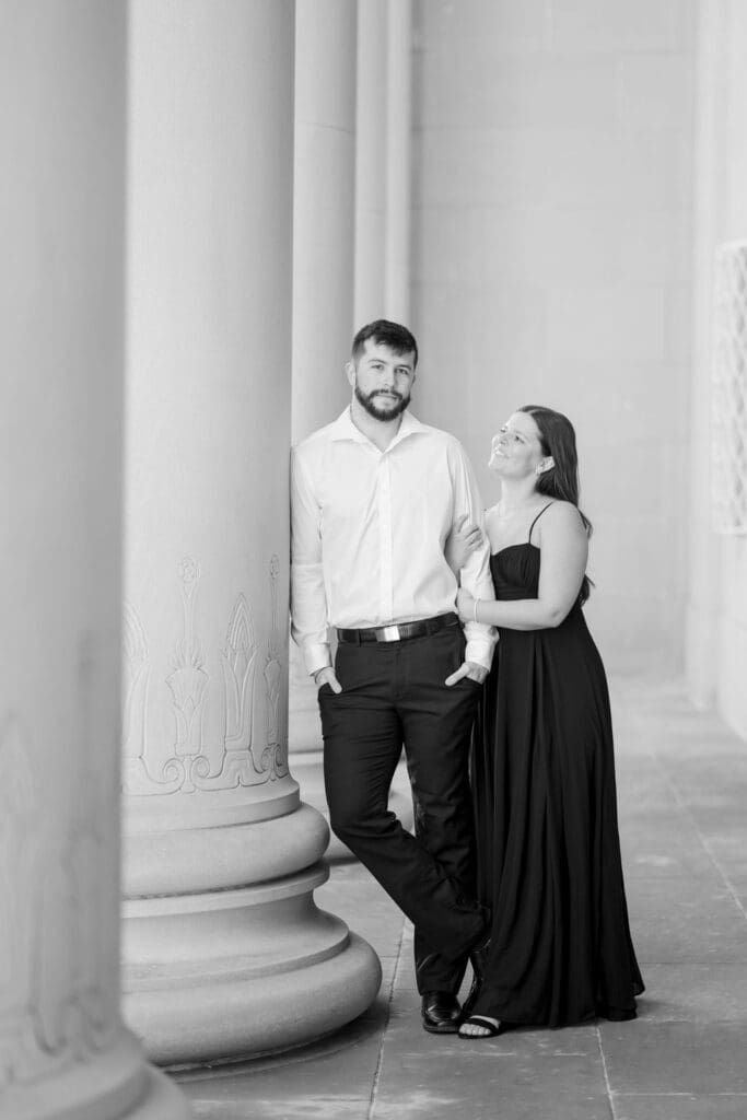 Modern Downtown Kansas City Engagement Photos