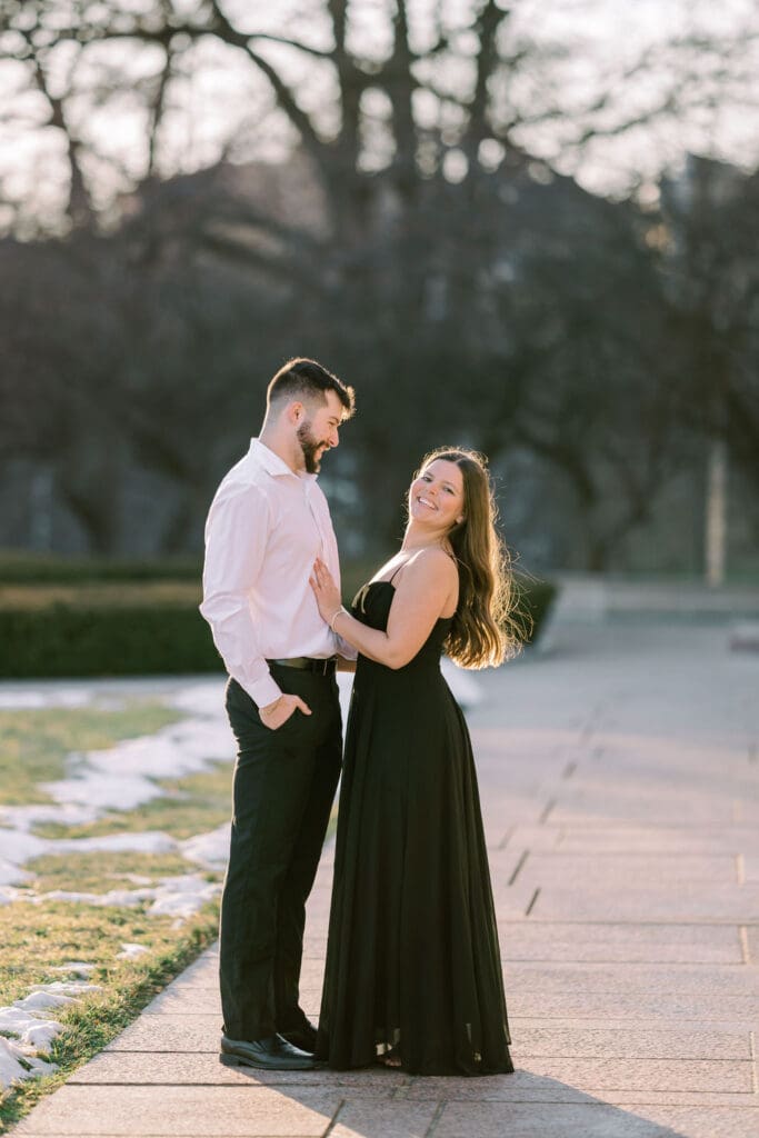 Modern Downtown Kansas City Engagement Photos