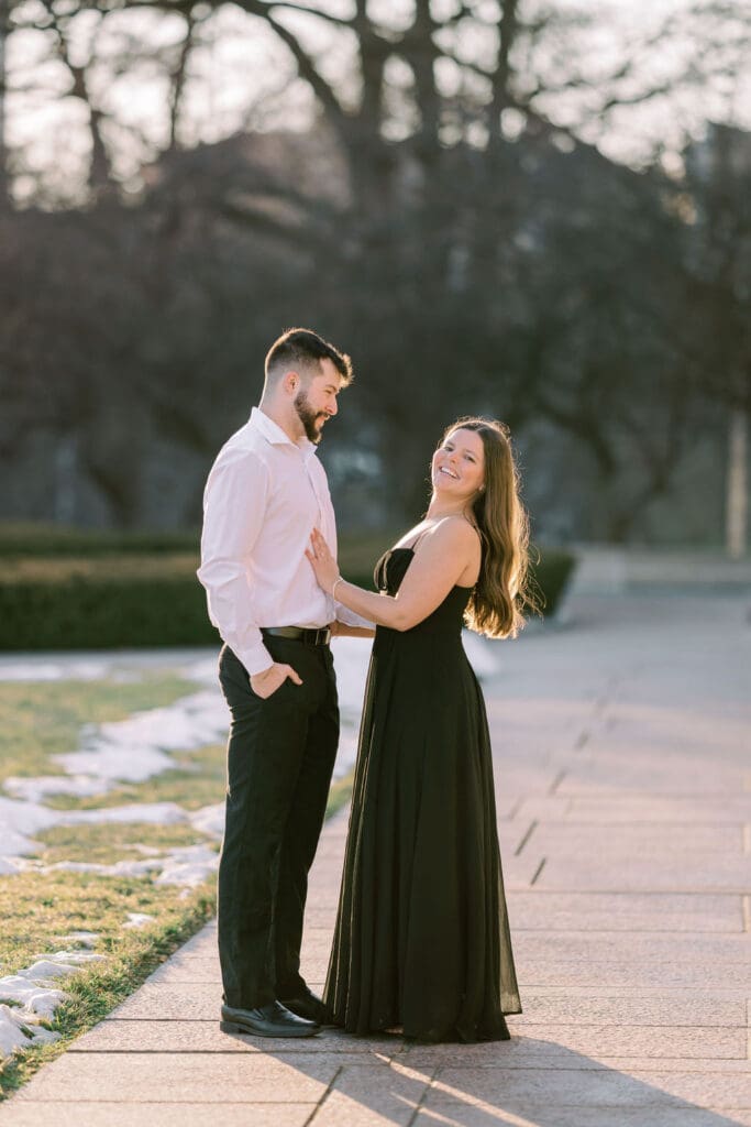 Modern Downtown Kansas City Engagement Photos