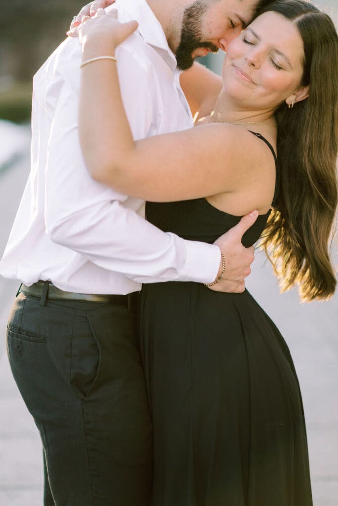 Modern Downtown Kansas City Engagement Photos