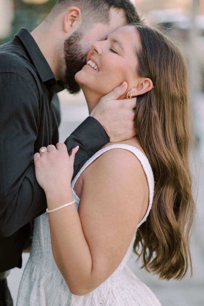 Modern Downtown Kansas City Engagement Photos