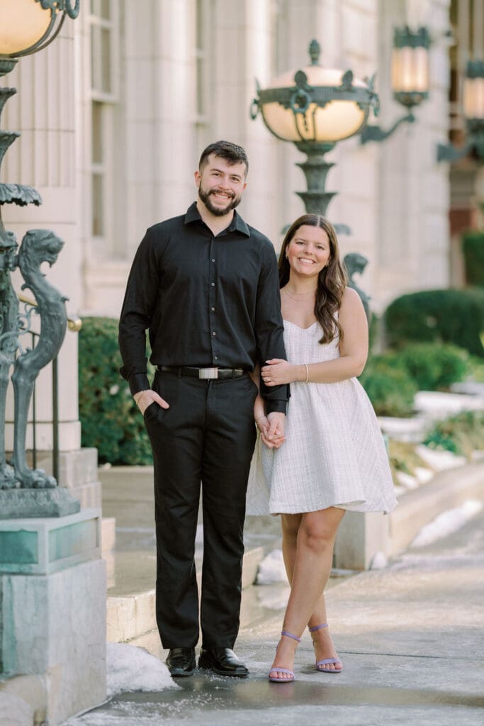 Modern Downtown Kansas City Engagement Photos