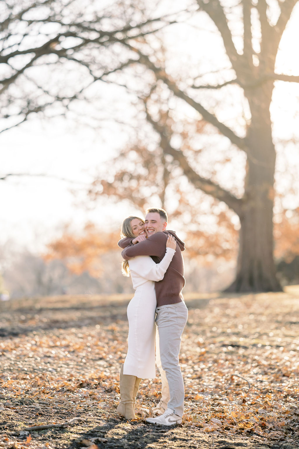 kansas city fine art engagement at loose park