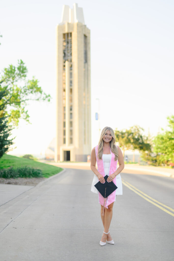 University of Kansas senior portrait Lawrence Kansas campus
